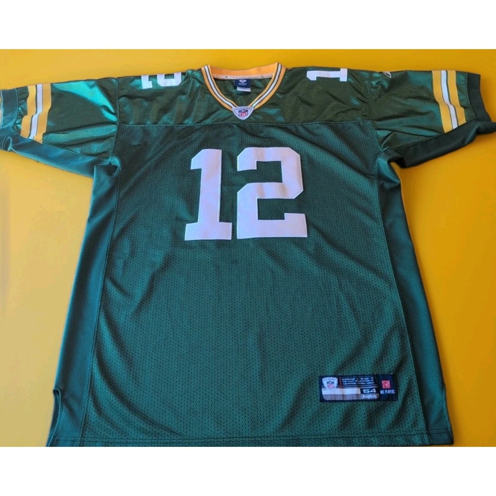 Reebok Aaron Rodgers #12 Green Bay Packers NFL Players Jersey Size 54 EUC